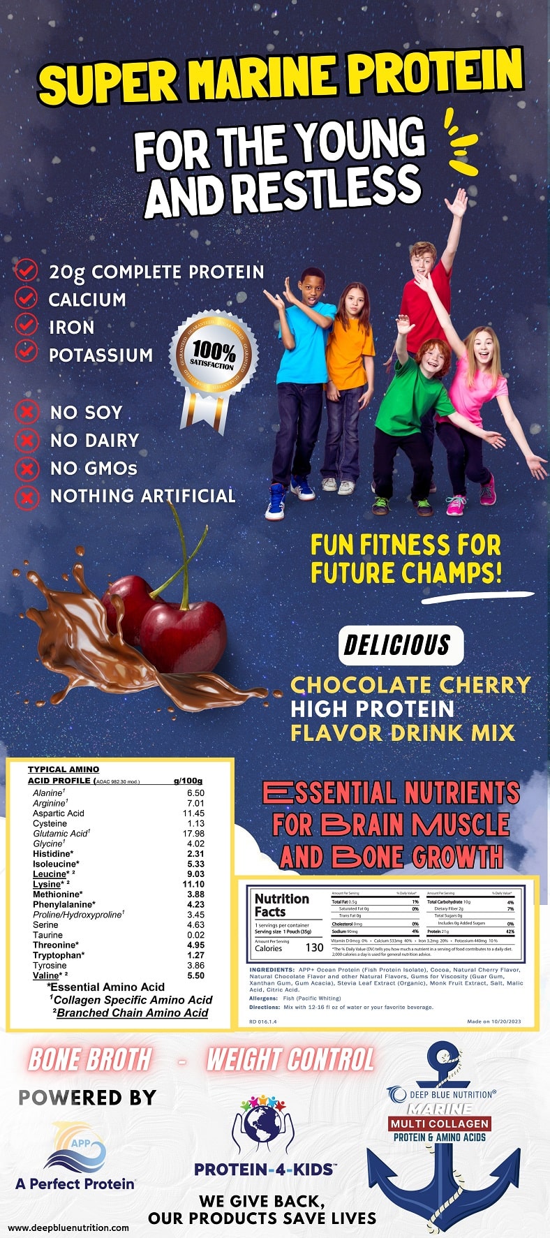 Super Marine Protein For The Young & Restless (Chocolate Cherry)