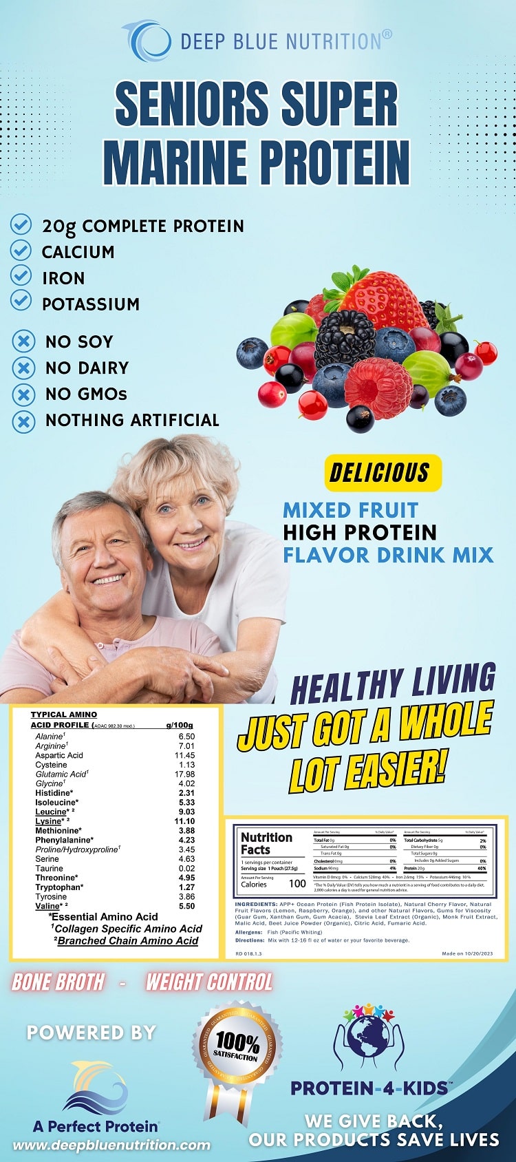 Seniors Super Marine Protein (Mixed Fruit)