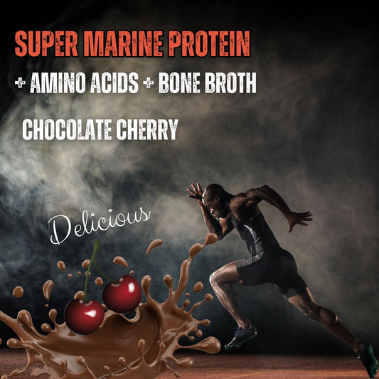 Super Marine Protein + Amino Acids + Bone Broth (Chocolate Cherry)