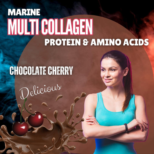 Marine Multi Collagen Protein & Amino Acids (Chocolate Cherry)